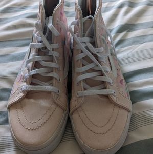 Vans Off The Wall Big Girl Pink Sz 5 Unicorn